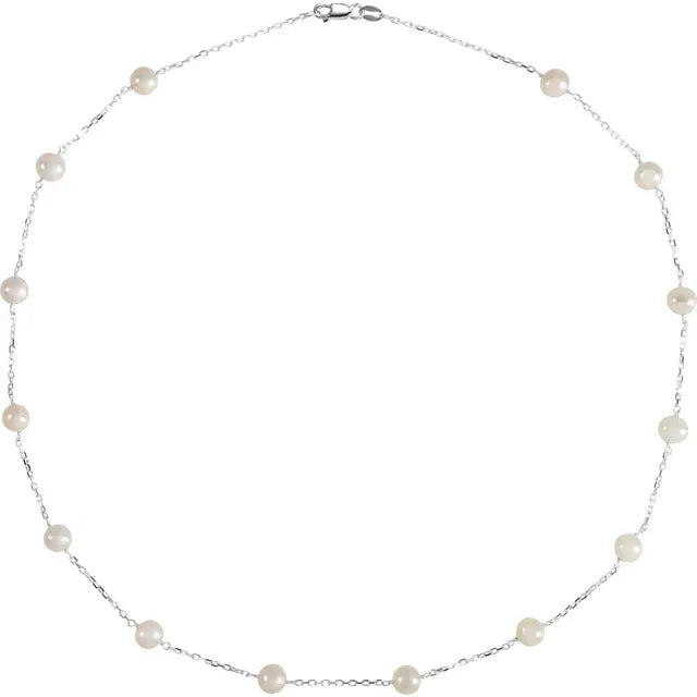 Constellation Pearl Necklace Sterling Silver product detail
