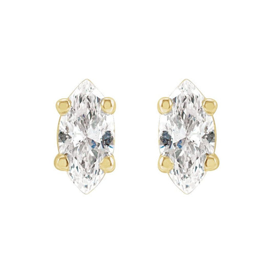 Natural Diamonds and Gold Alba Earrings
