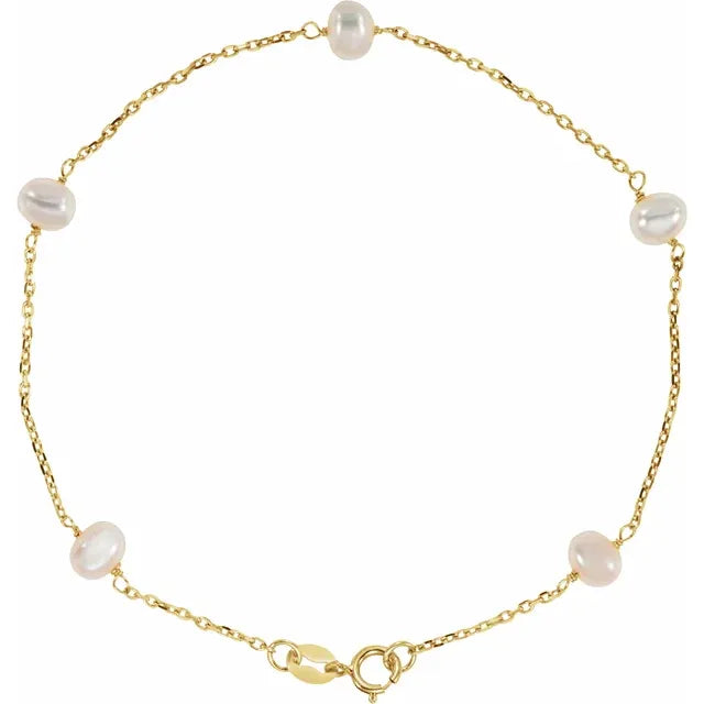 Céleste Pearl Bracelet 14K Gold product detail