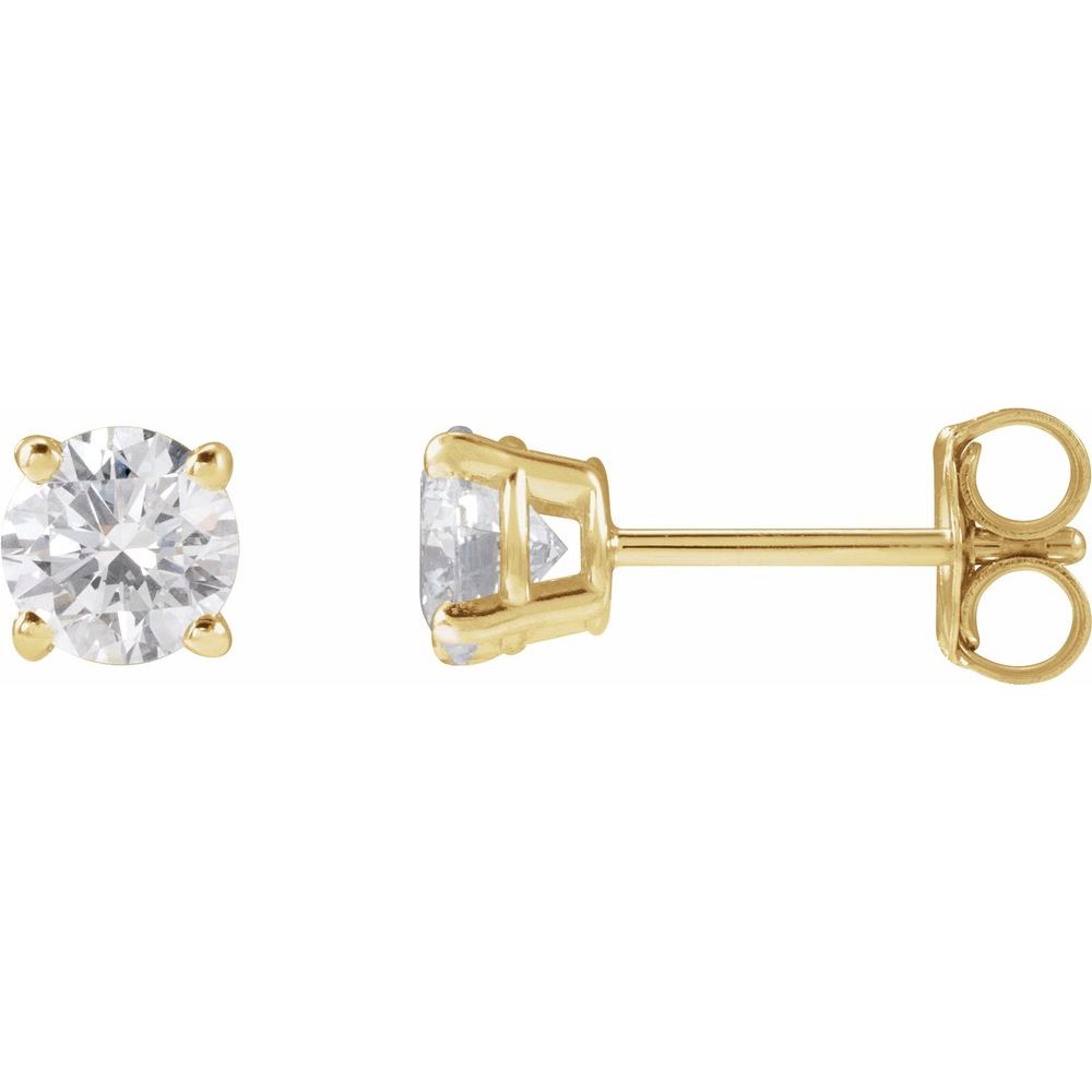 Diamonds and Gold Punto Luce Earrings