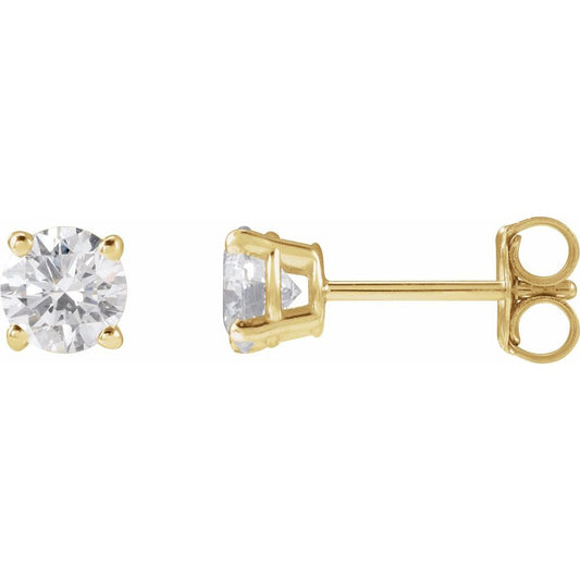 Diamonds and Gold Punto Luce Earrings
