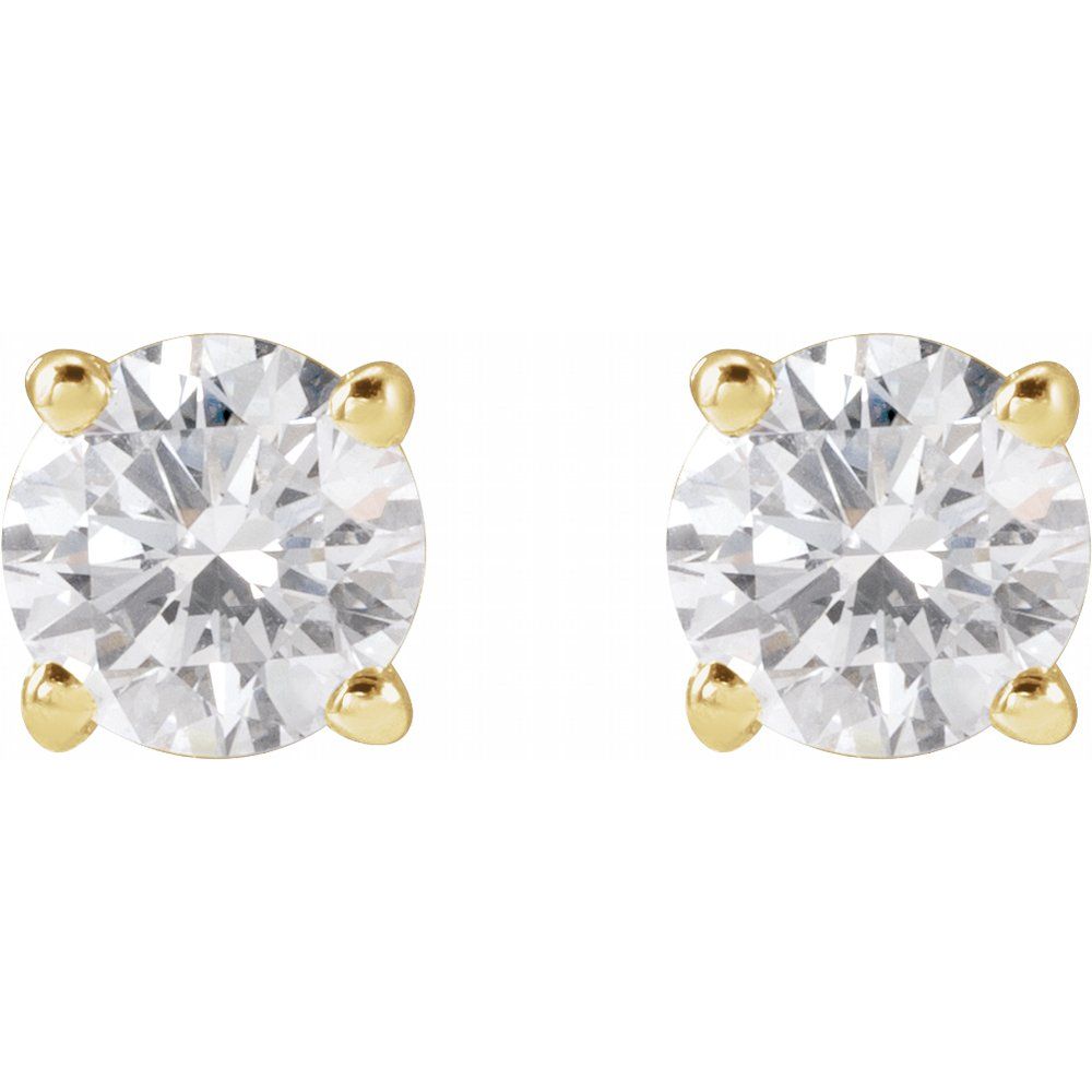Diamonds and Gold Punto Luce Earrings