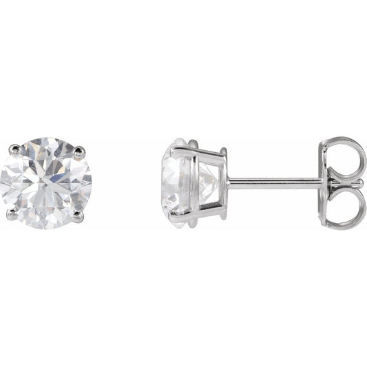 14K White 2 CTW Lab-Grown Diamond Earrings