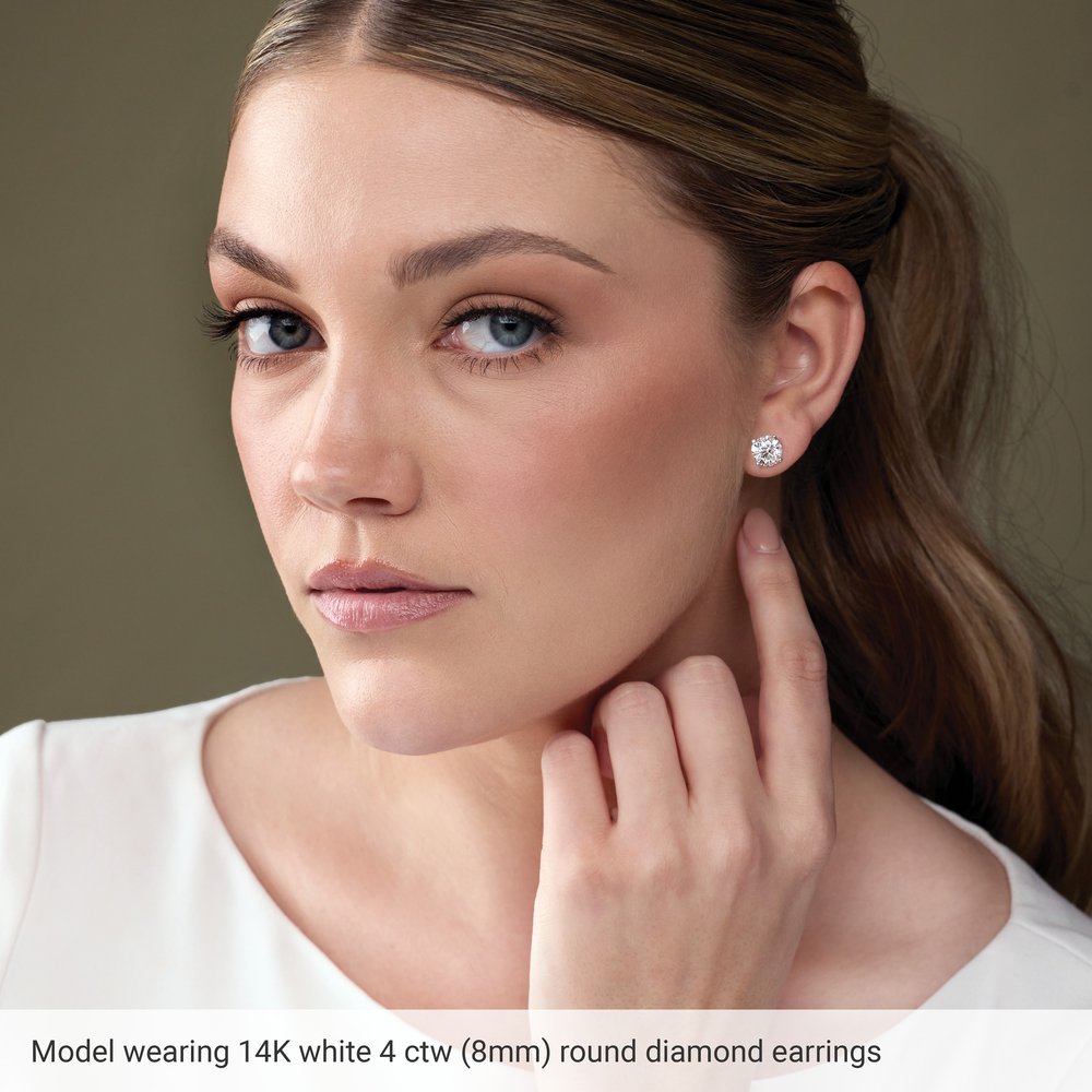 14K White 2 CTW Lab-Grown Diamond Earrings