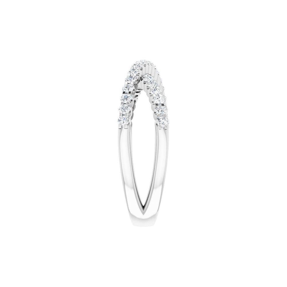 14K Yellow 1/2 CTW Lab-Grown Diamond Criss-Cross Ring
