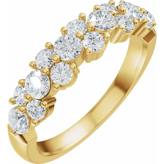 14K Yellow 1 CTW Lab-Grown Diamond Band