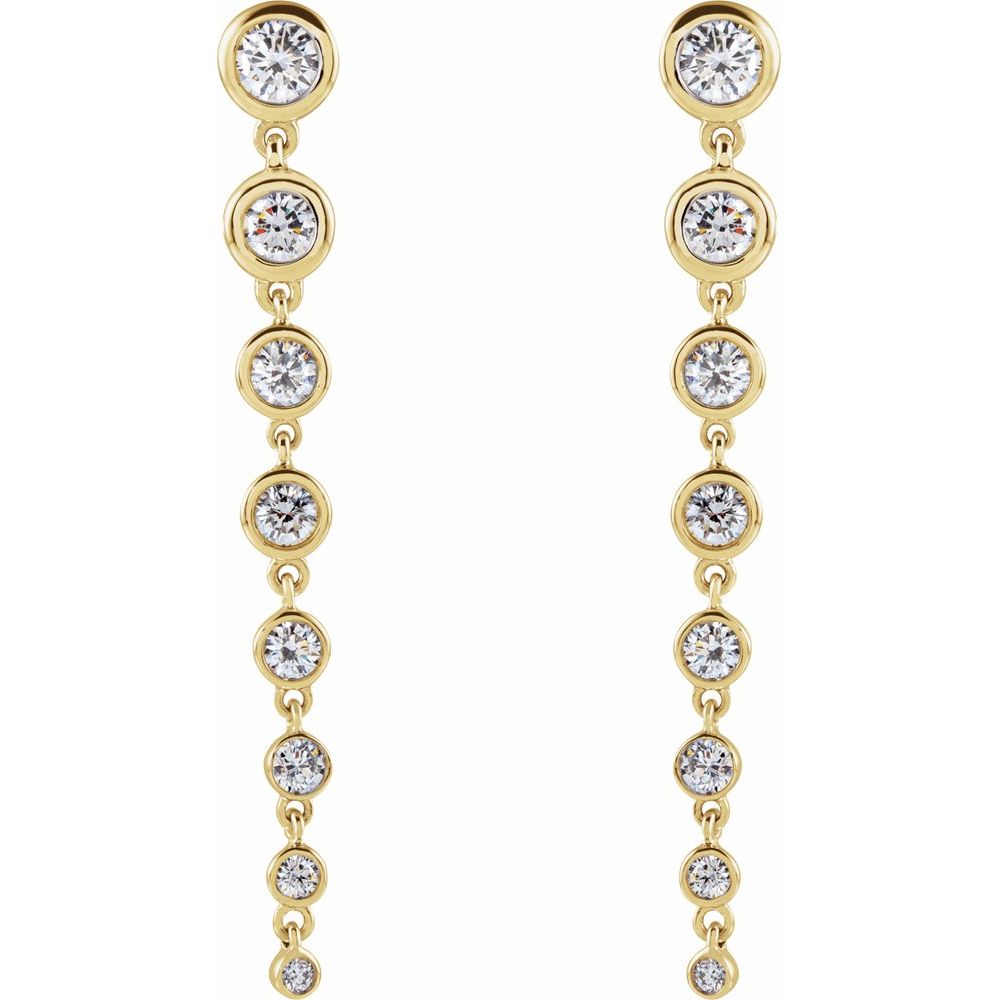 Diamonds and Gold Scala di Luce Earrings