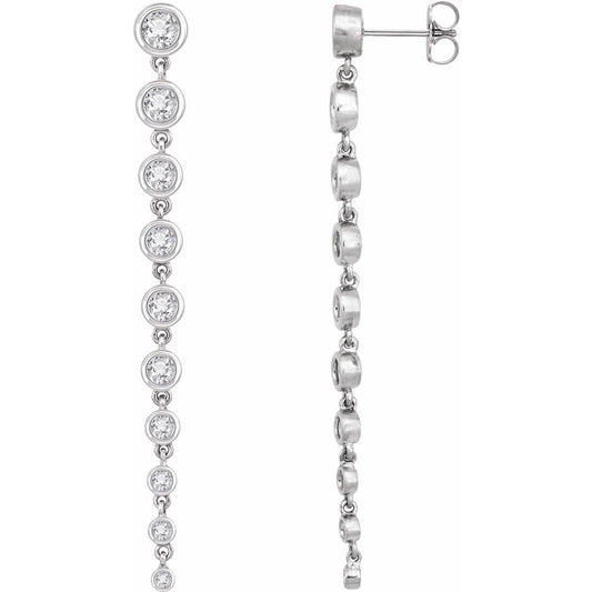 Diamonds and Gold Cascata Earrings