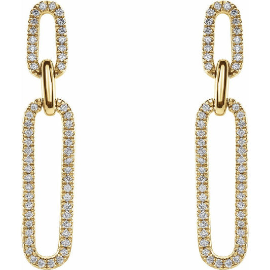 Natural Diamonds and Gold Celestial Earrings