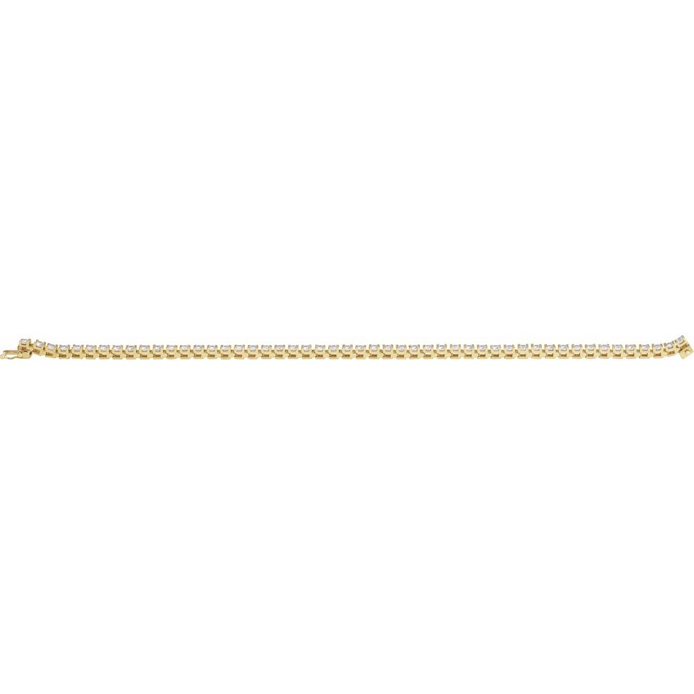 Gold and Diamonds Tennis Bracelet