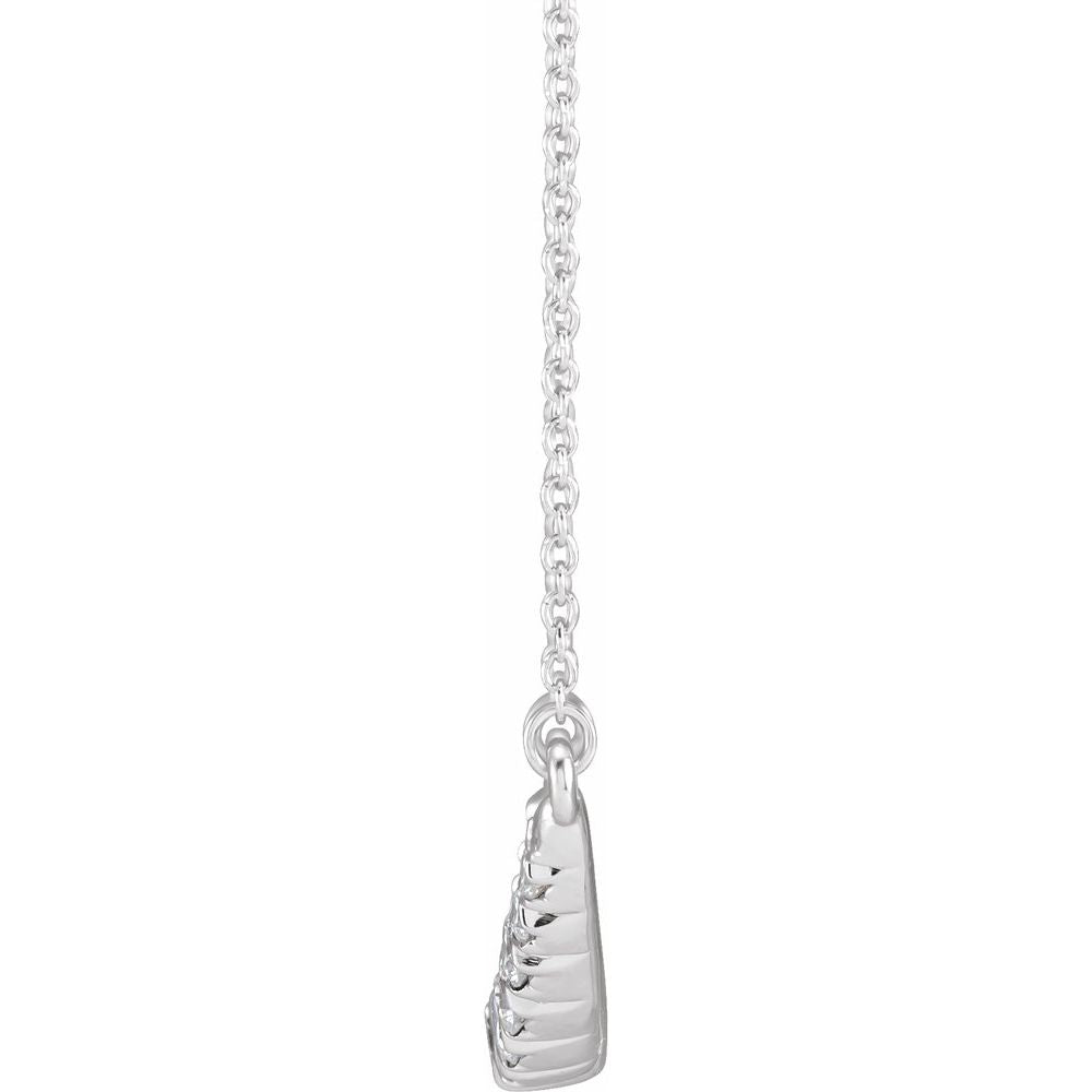 Diamonds and Gold Curve Necklace