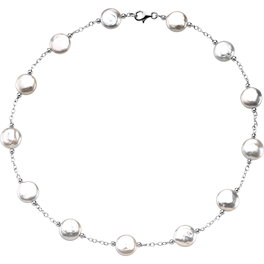 Demi-Lune Coin Pearl Necklace product detail
