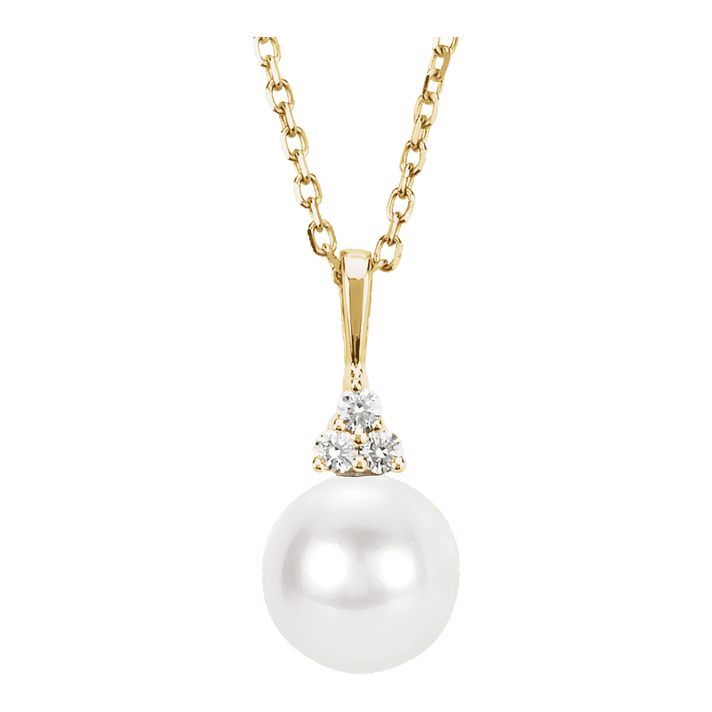Aurore Pearl & Diamond Necklace product detail