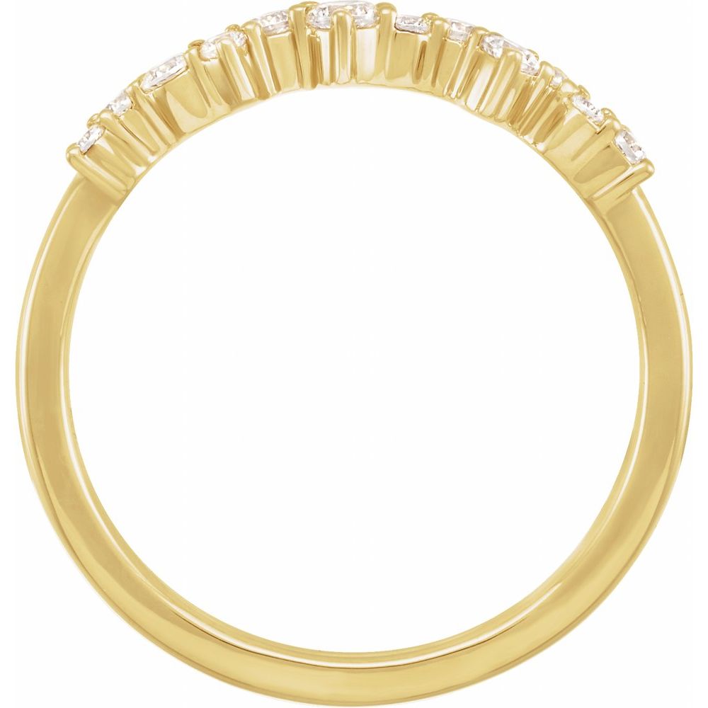 Diamonds and Gold Stackable Ring
