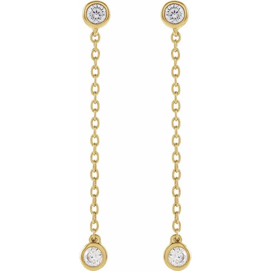 Diamonds and Gold Filigrana Earrings