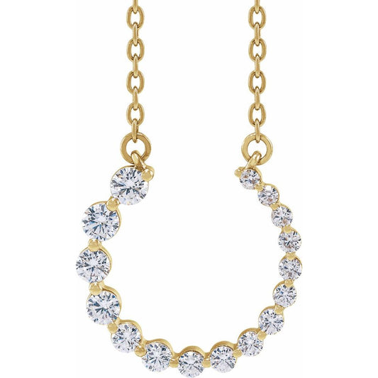 Diamonds and Gold Circolo Necklace