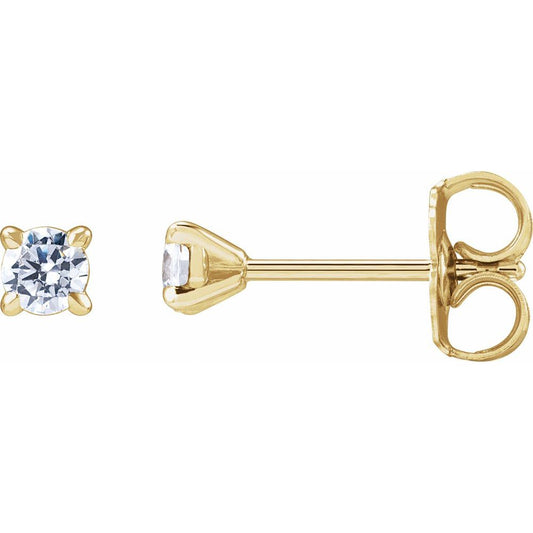 Diamonds and Gold Cocktail Stud Earrings