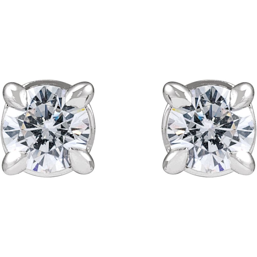 Diamonds and Gold Cocktail Stud Earrings