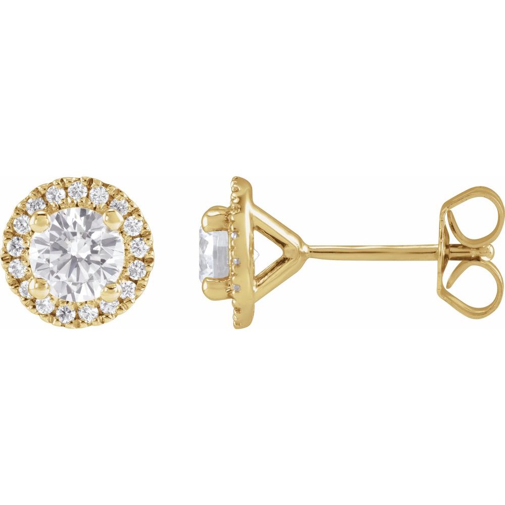 Diamonds and Gold Stellara Earrings
