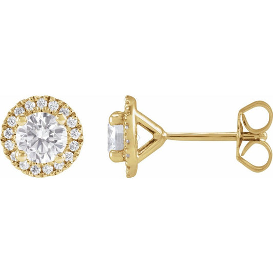 Diamonds and Gold Stellara Earrings