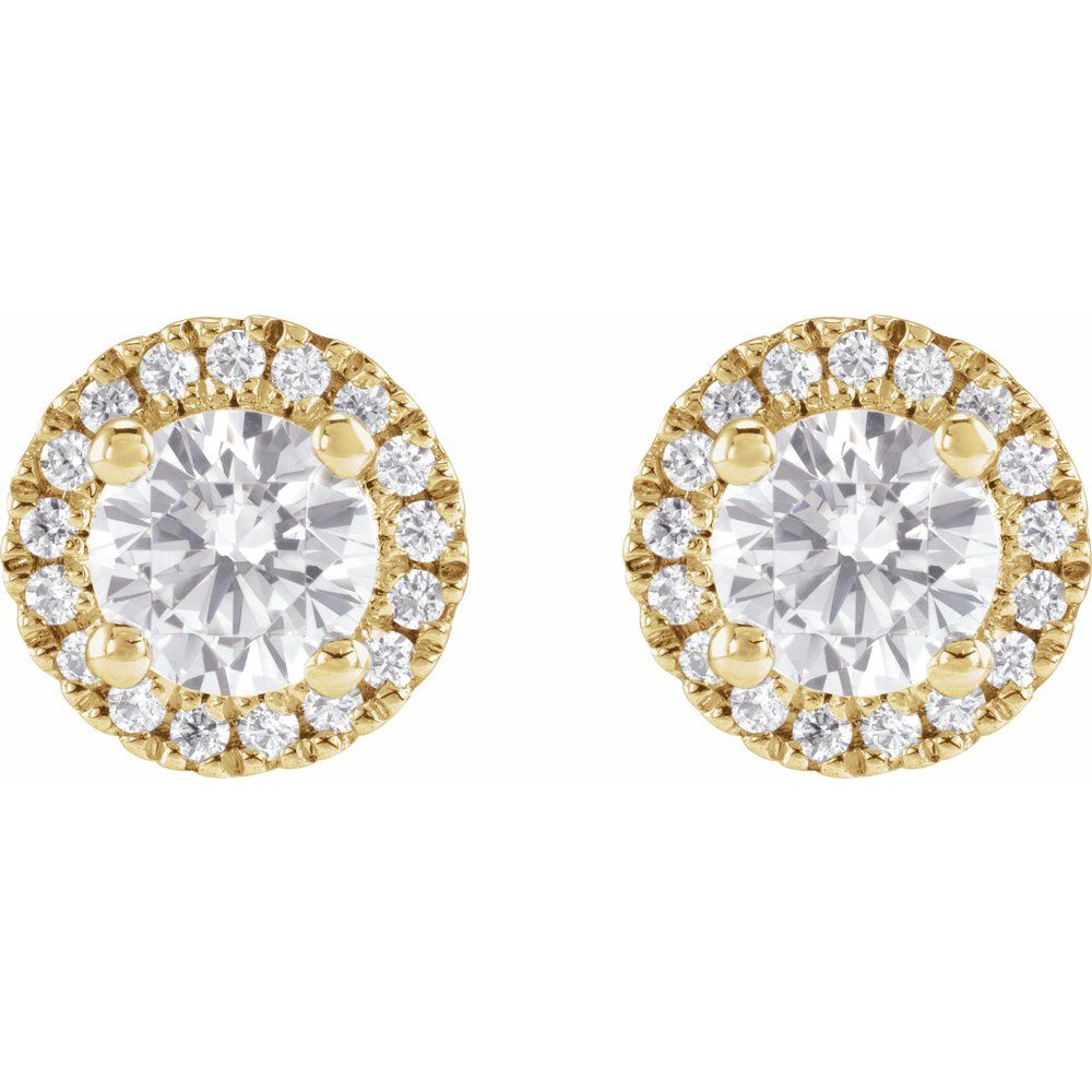 Diamonds and Gold Stellara Earrings