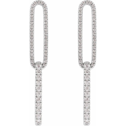Diamonds and Gold Trama Earrings