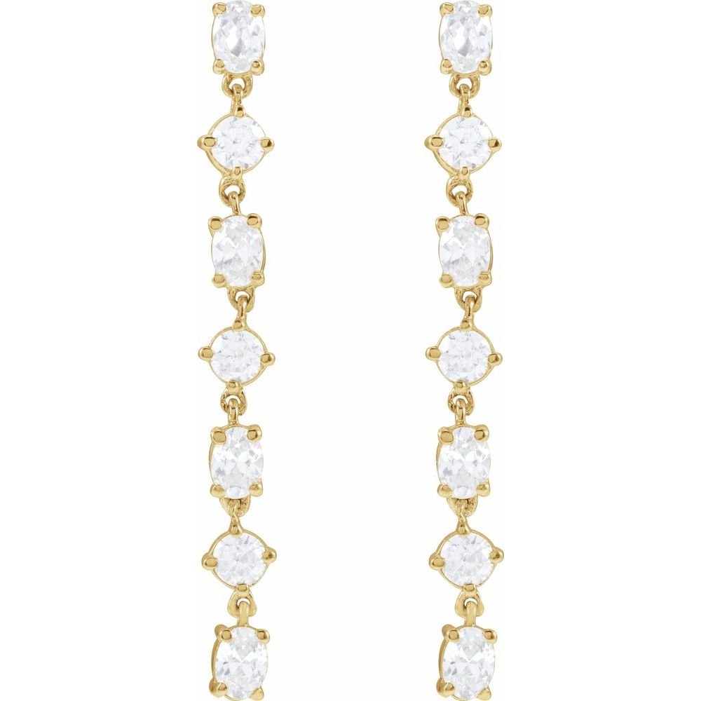 Diamonds and Gold Scala di Diamanti Earrings