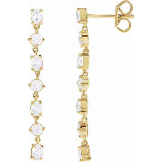 Diamonds and Gold Scala di Diamanti Earrings