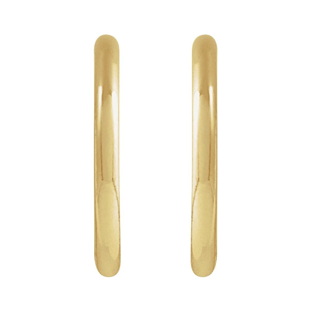 14K Yellow Gold-Filled 12 mm Hoop Earrings