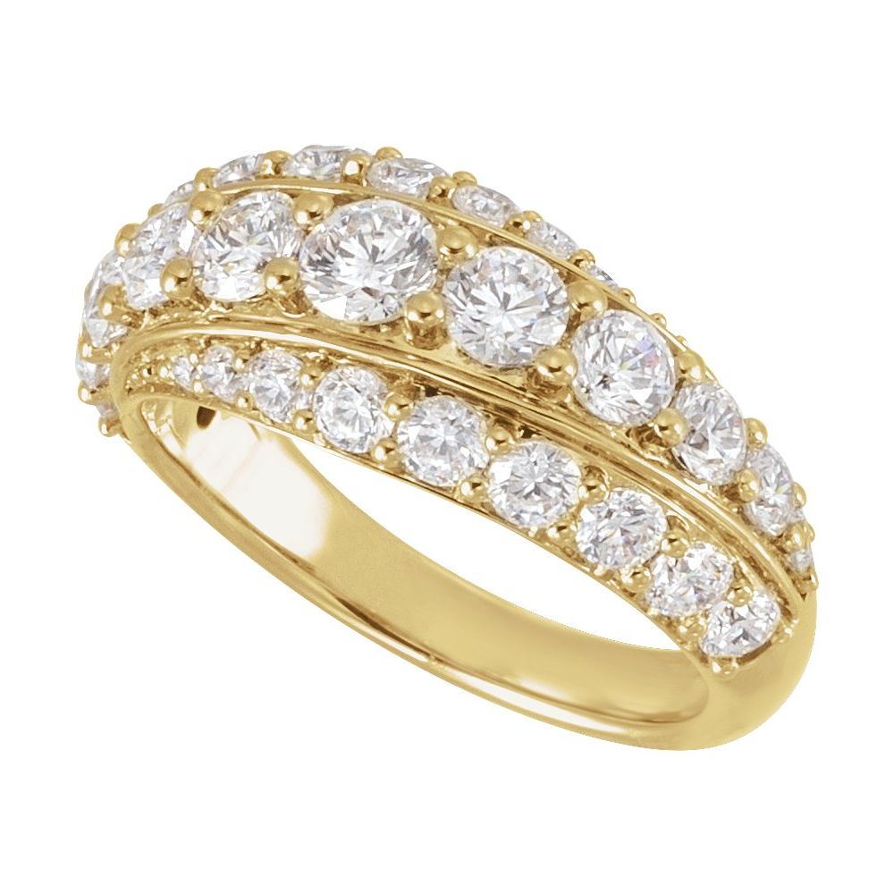 14K Yellow 2 1/4 CTW Lab-Grown Diamond Ring