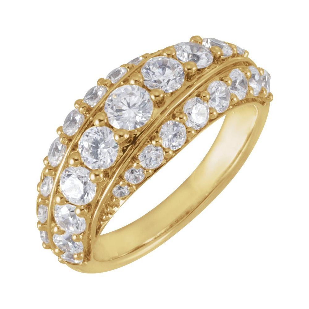 14K Yellow 2 1/4 CTW Lab-Grown Diamond Ring