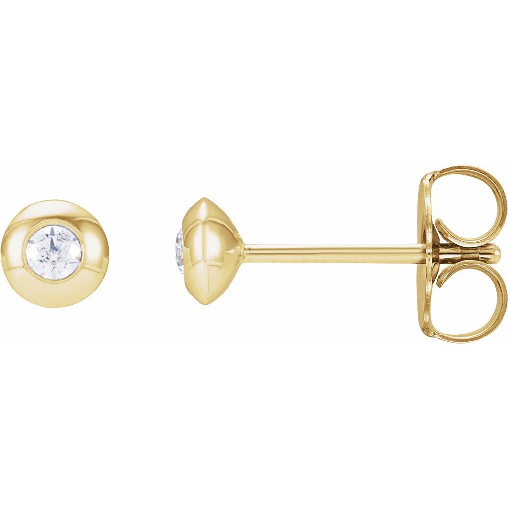 Natural Diamond and Gold Lucciole Earrings