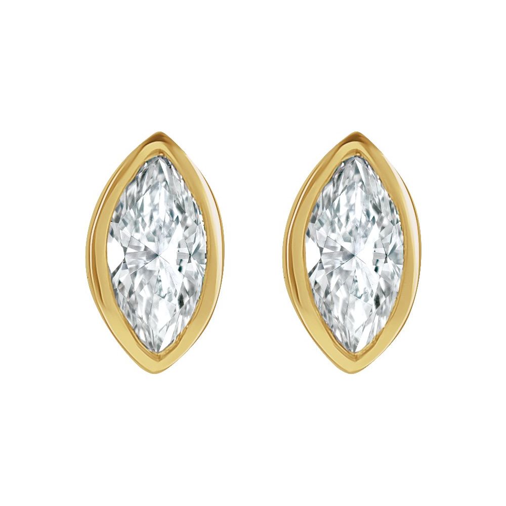 Natural Diamonds and Gold Vittoria Earrings