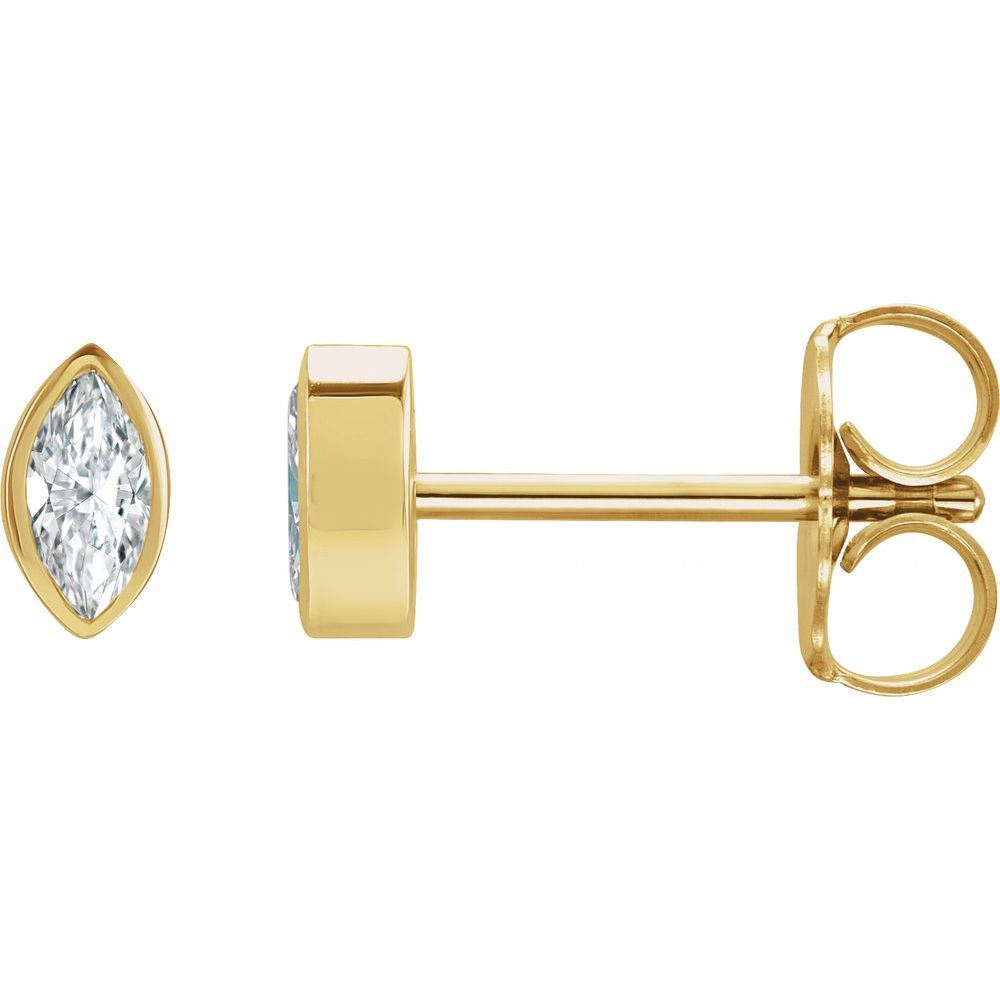 Natural Diamonds and Gold Vittoria Earrings