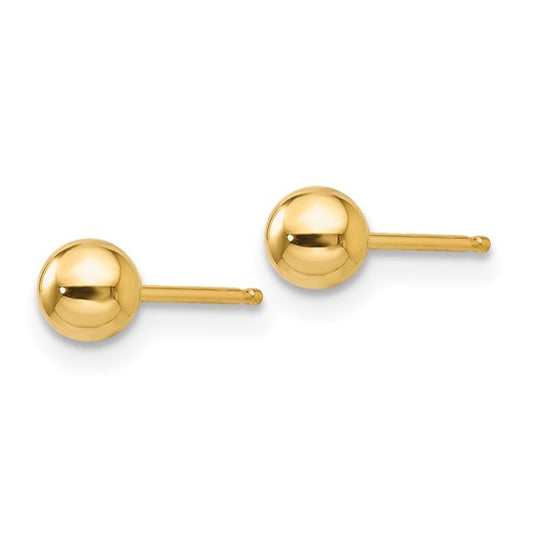 Polished Ball Post Earrings