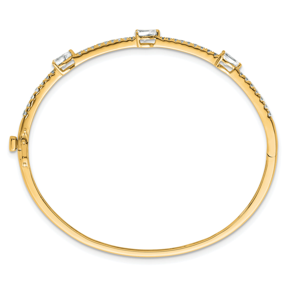 Aria Diamond Bangle — Yellow Gold