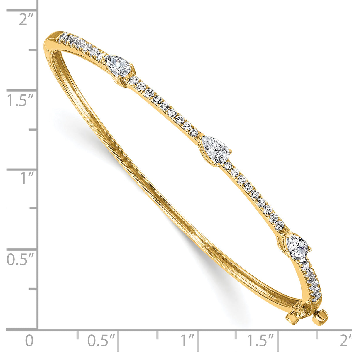 Aria Diamond Bangle — Yellow Gold