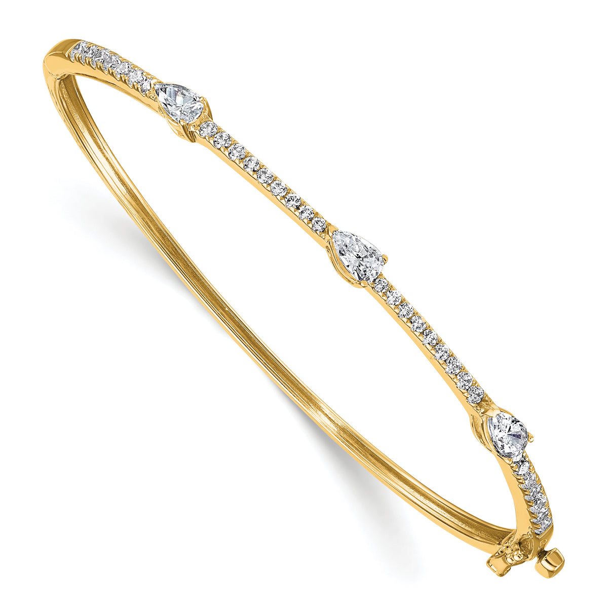 Aria Diamond Bangle — Yellow Gold