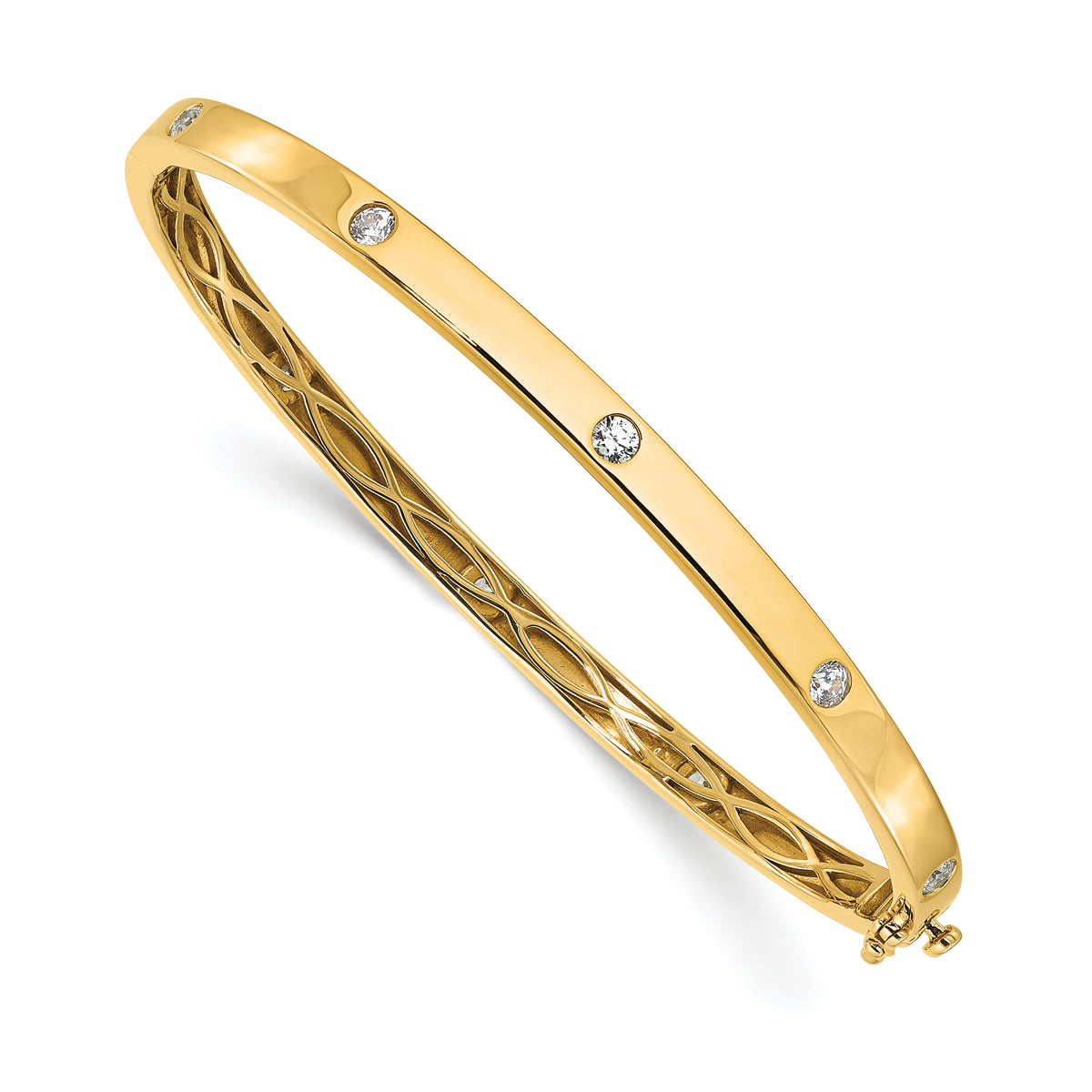 Aurora Diamond Bangle — Yellow Gold