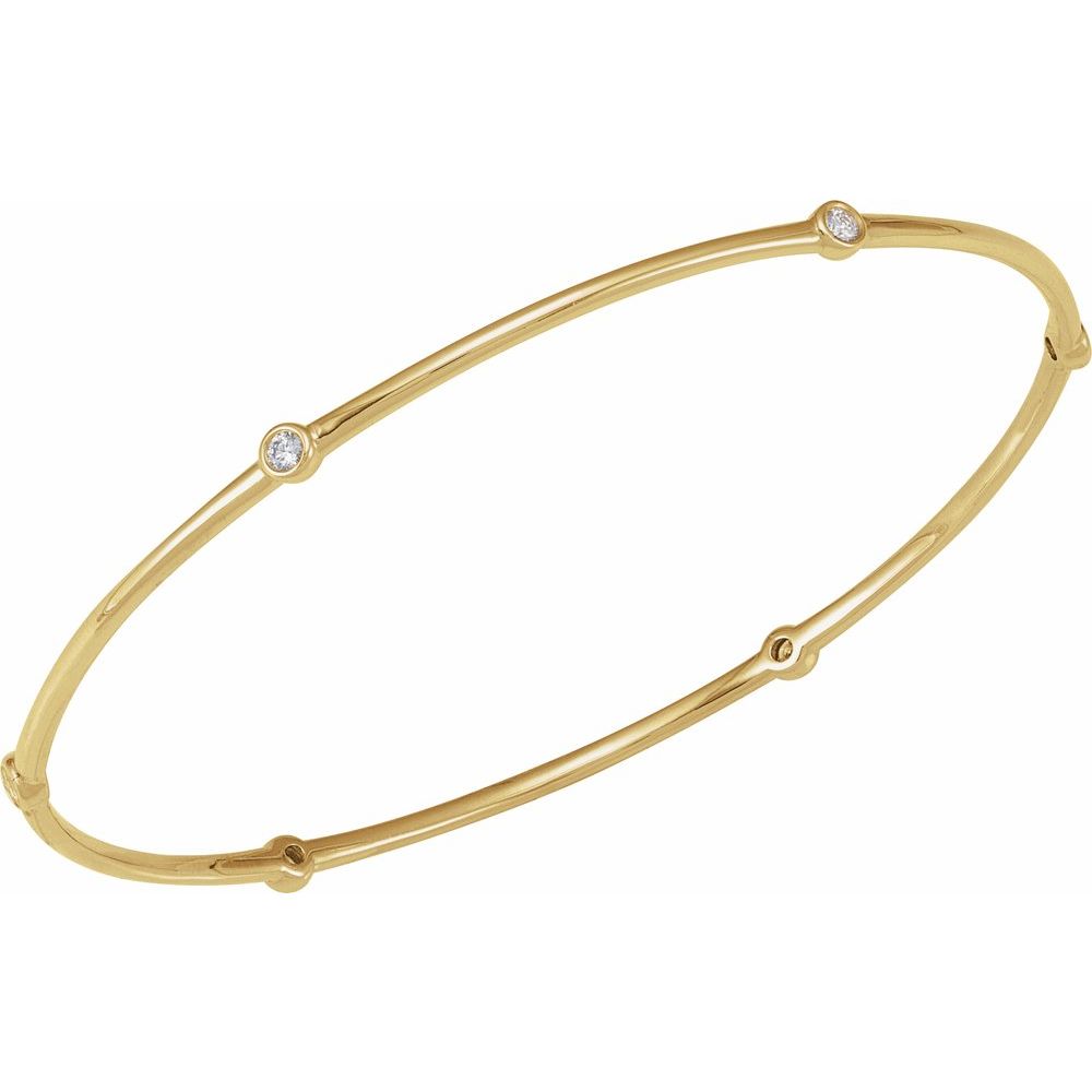 Diamonds and Gold Bangle