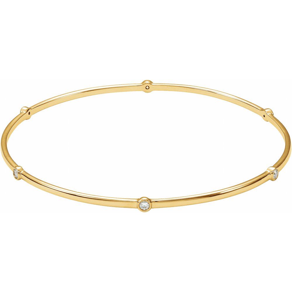 Diamonds and Gold Bangle