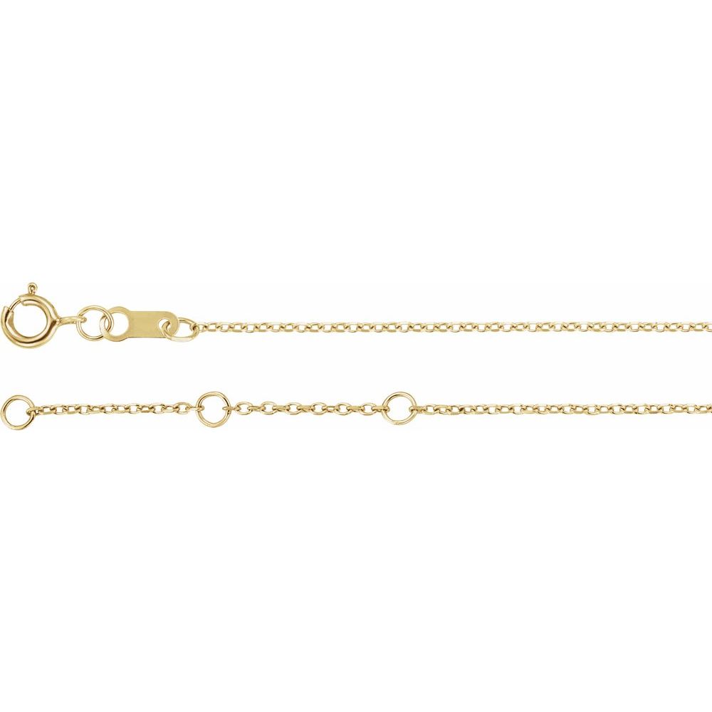 Natural Diamond and Gold Solitaire Bracelet