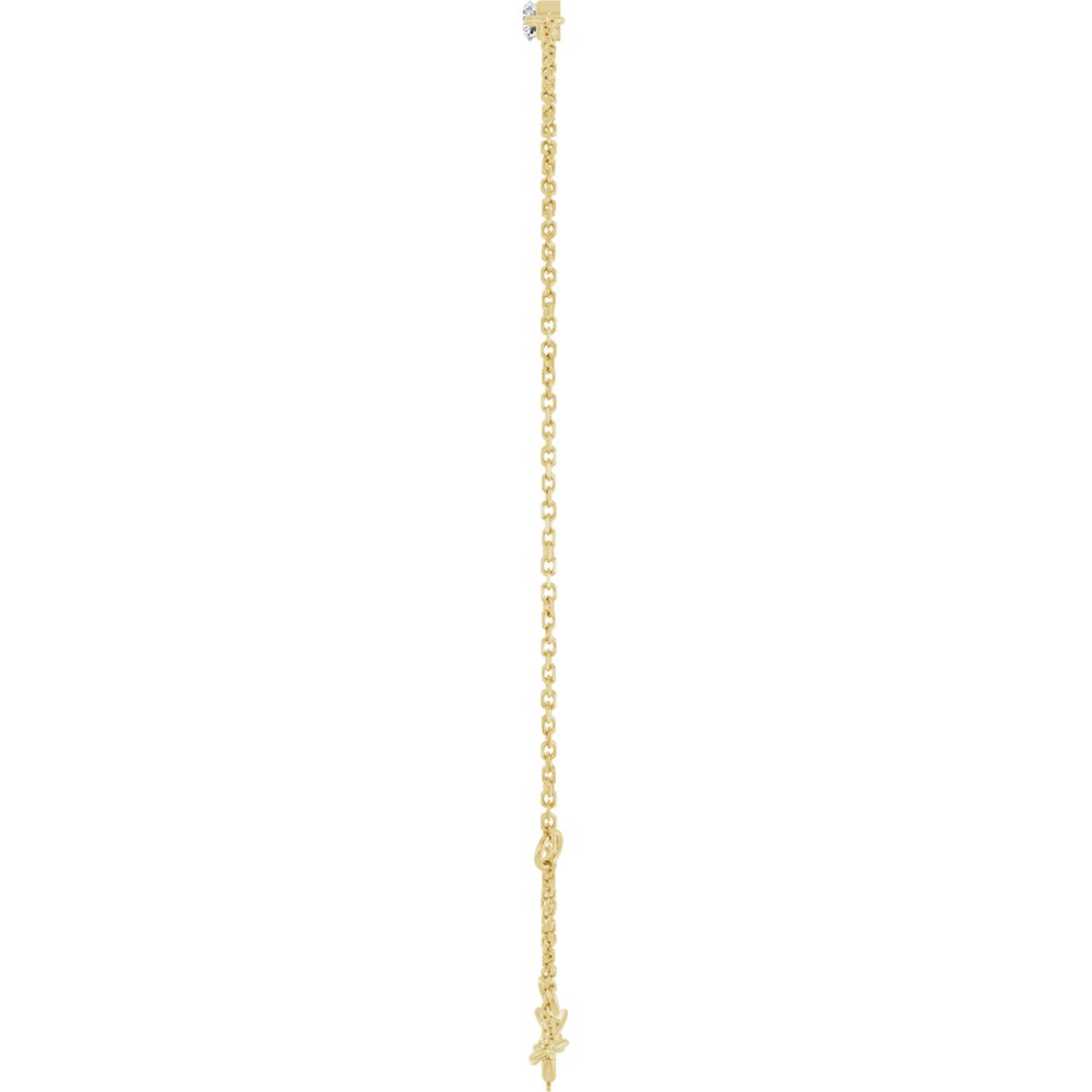 Natural Diamond and Gold Trinità Bracelet