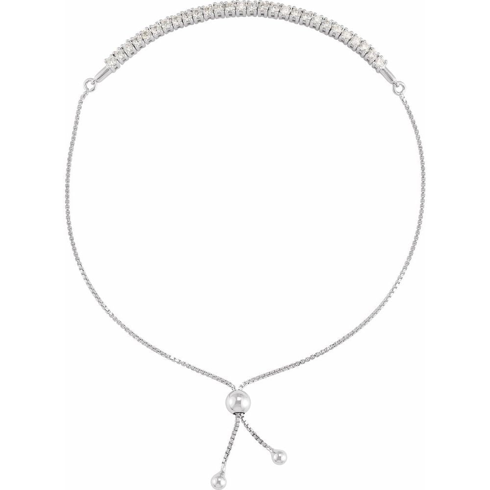 Diamonds and 14K White Gold Isolde Bracelet