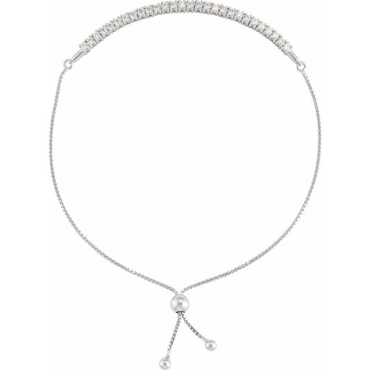 Diamonds and 14K White Gold Isolde Bracelet