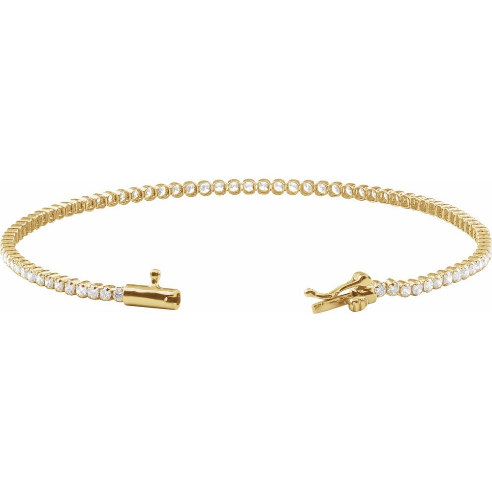 Diamonds and Gold Aurea Tennis Bracelet
