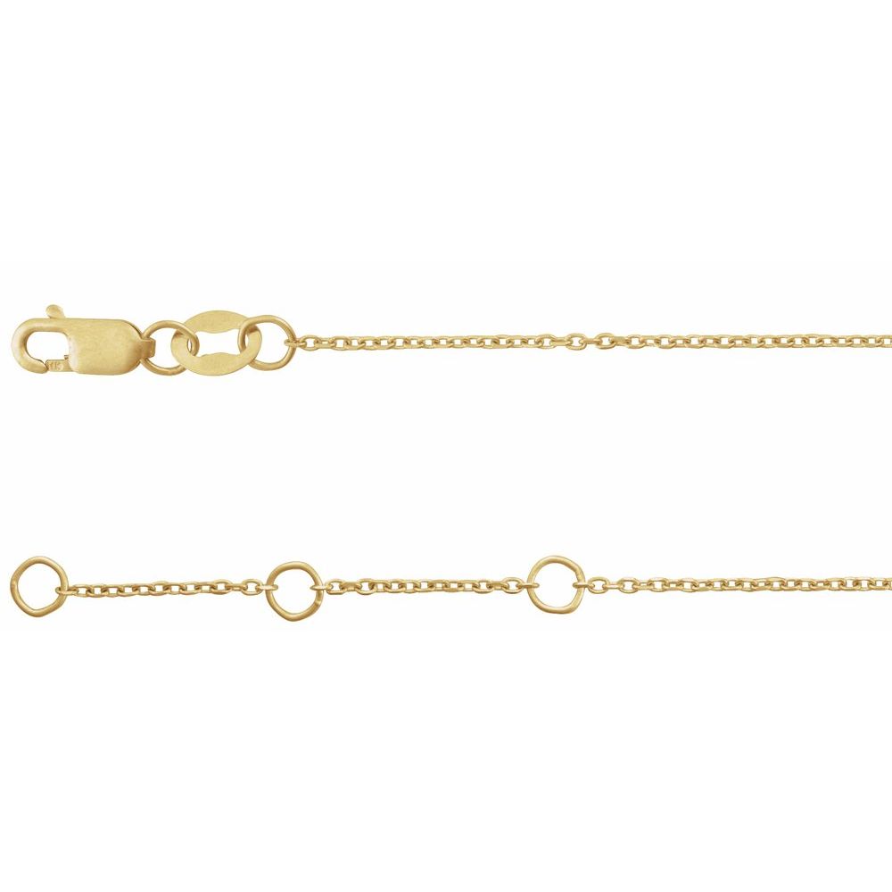 Gold and Natural Diamond Two Stone Bracelet