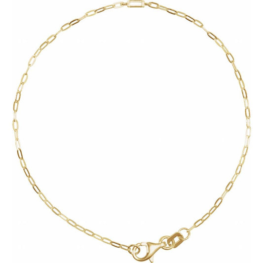 Gold and Natural Diamond Solitaire Bracelet