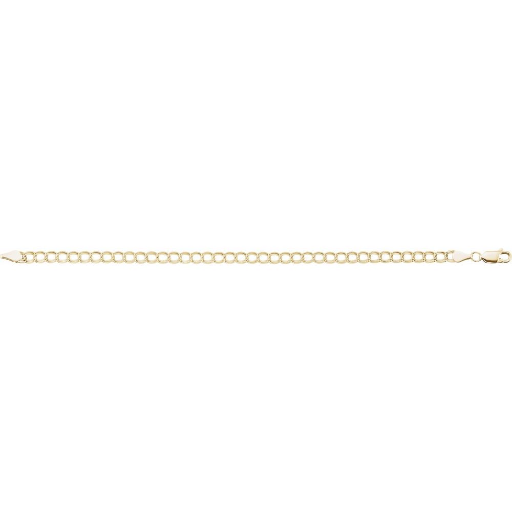 14K Yellow Gold-Filled 4 mm Curb 7" Chain