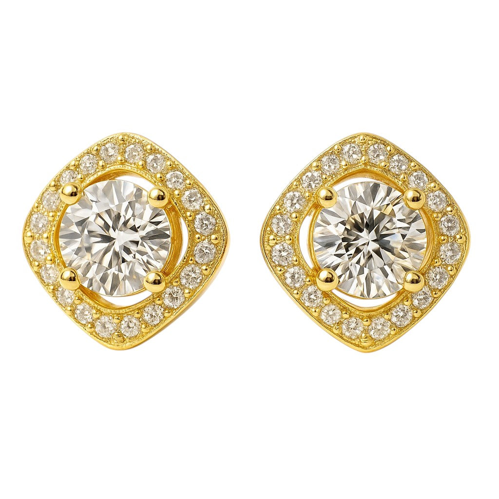 Halo Stud Earrings